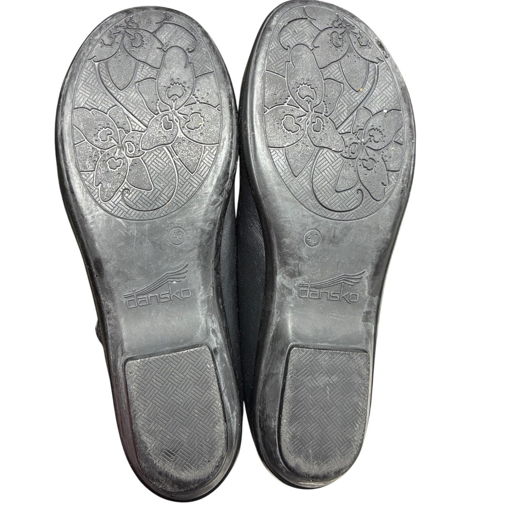Dansko Black Leather Mary Jane Flats Comfort Walking Shoes EU 40 - Picture 8 of 9